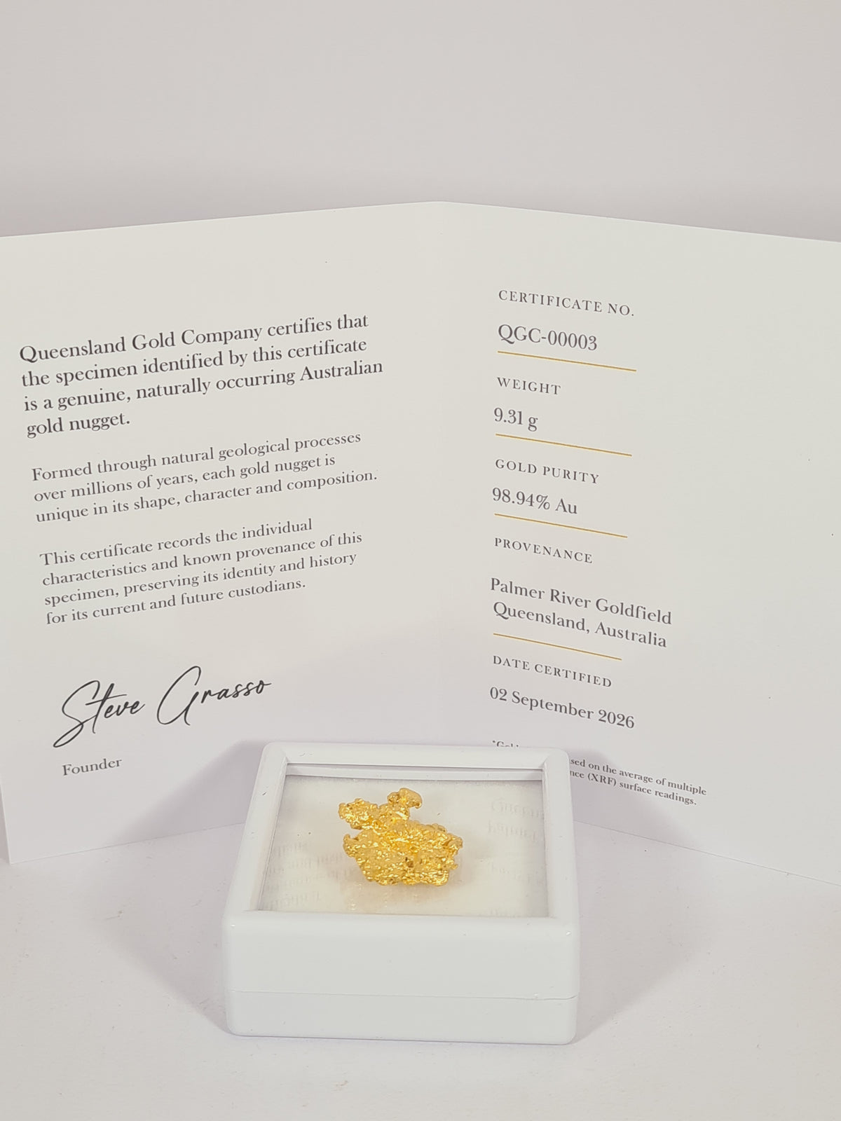 9.31g Natural Australian Gold Nugget