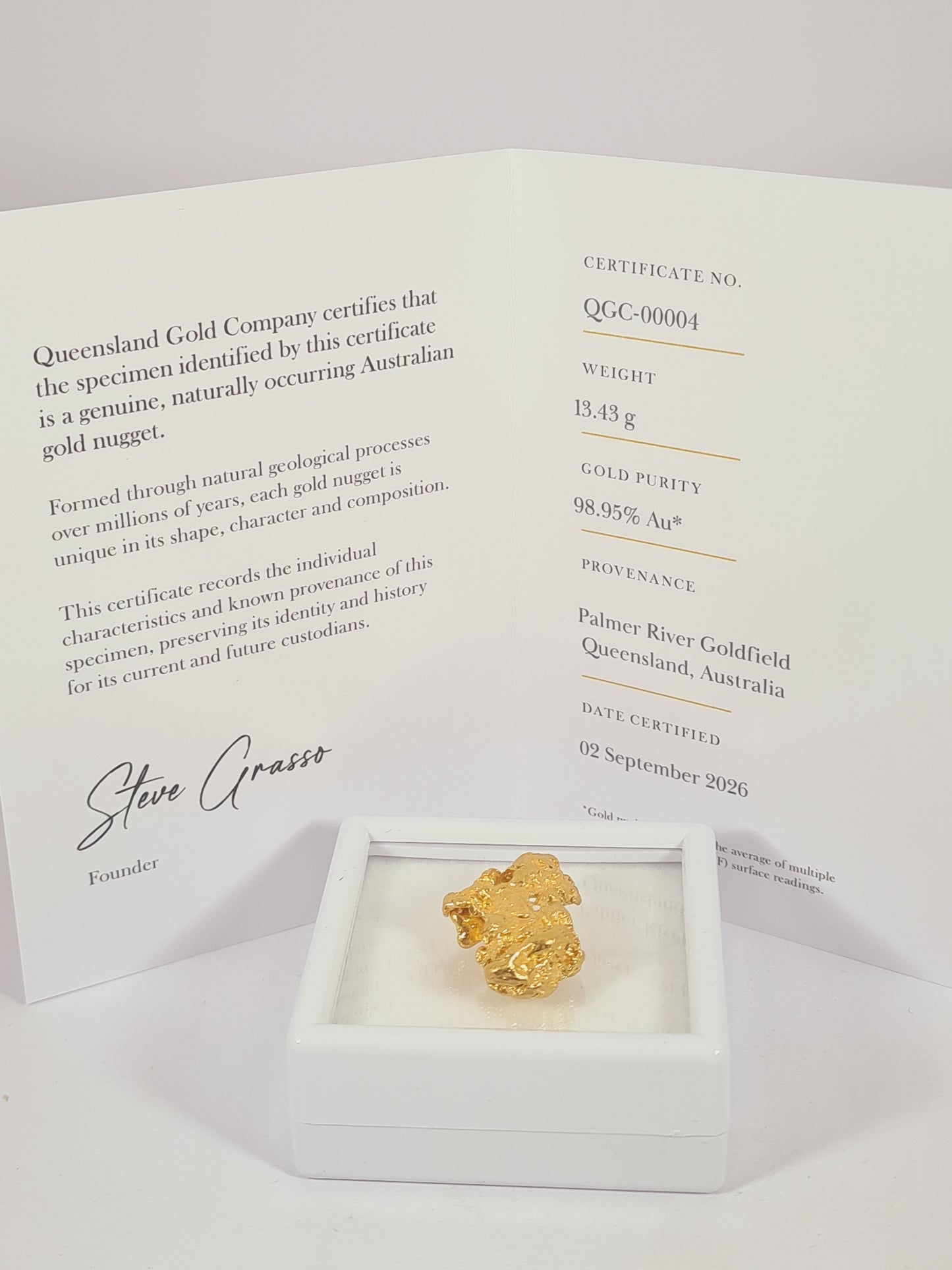 13.43g Natural Australian Gold Nugget