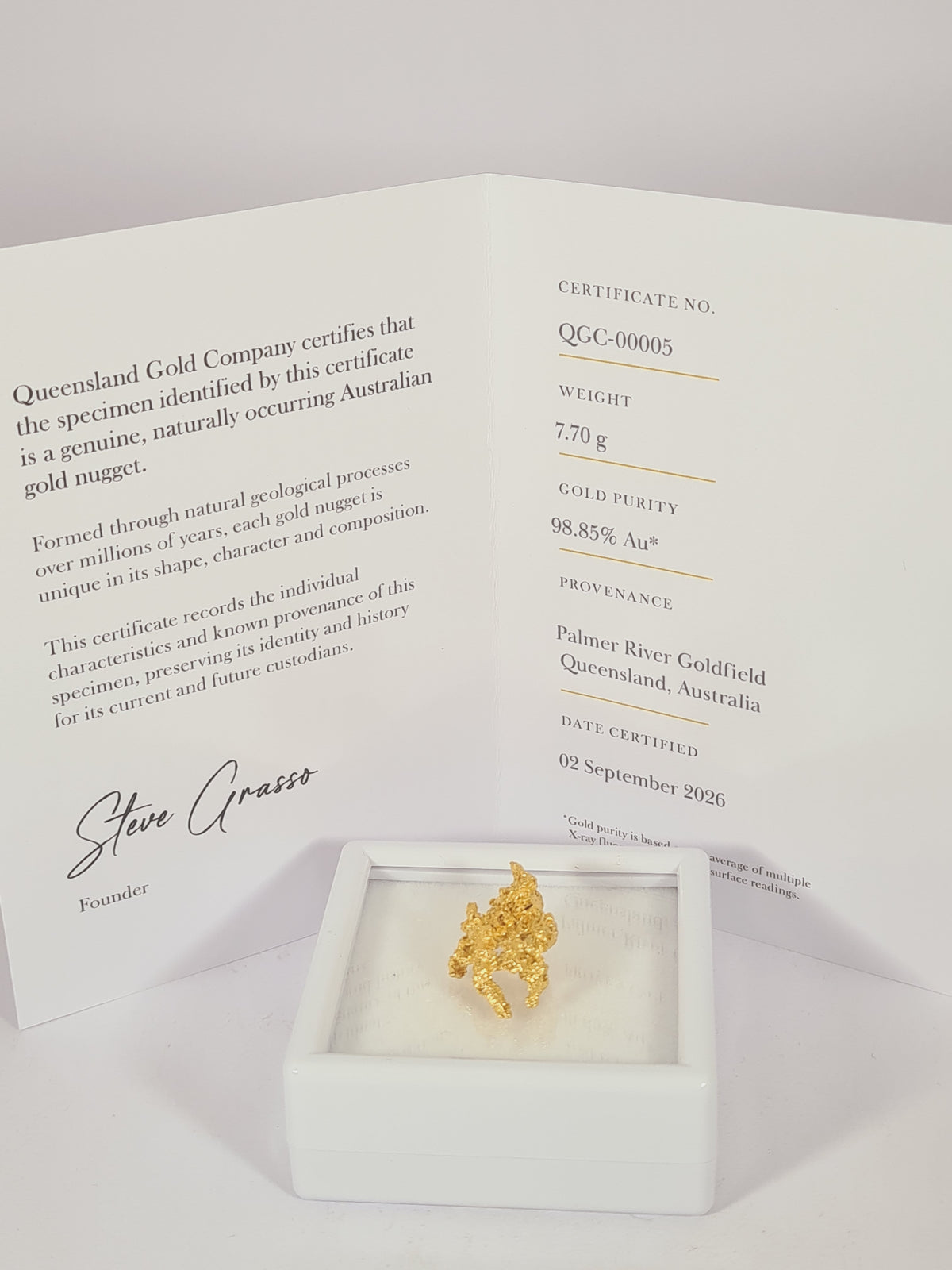 7.70g Natural Australian Gold Nugget